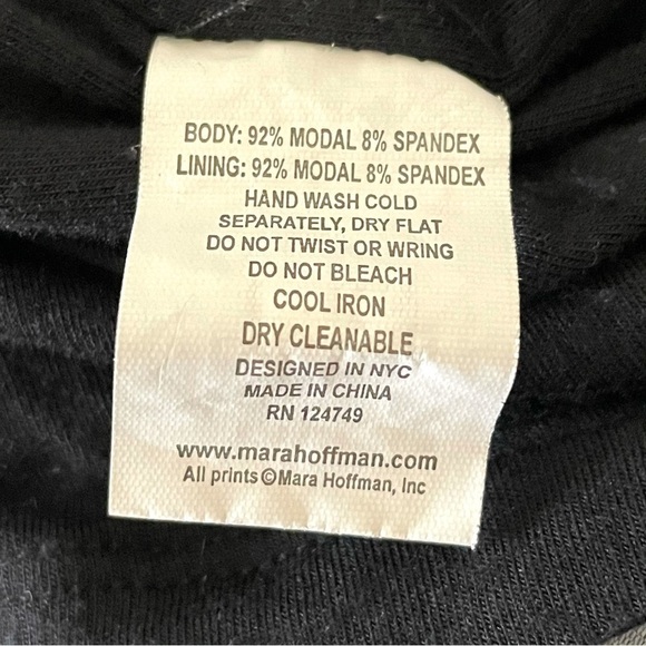 Mara Hoffman Caravan Midnight Side Cutout Long Sleeve Jersey Knit Dress Blue XS - Picture 15 of 16